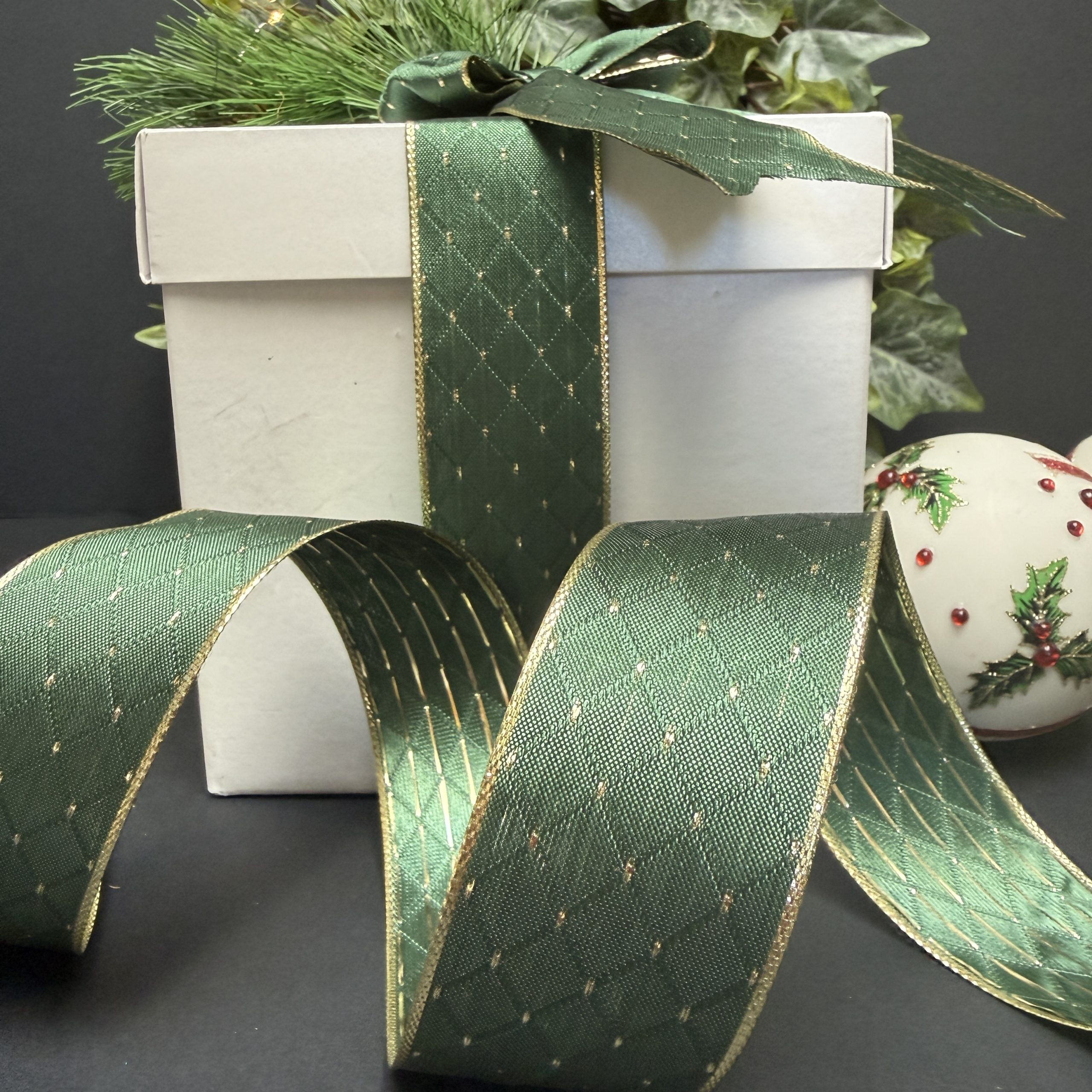 Christmas Ribbon Wire Edged 'Duke'