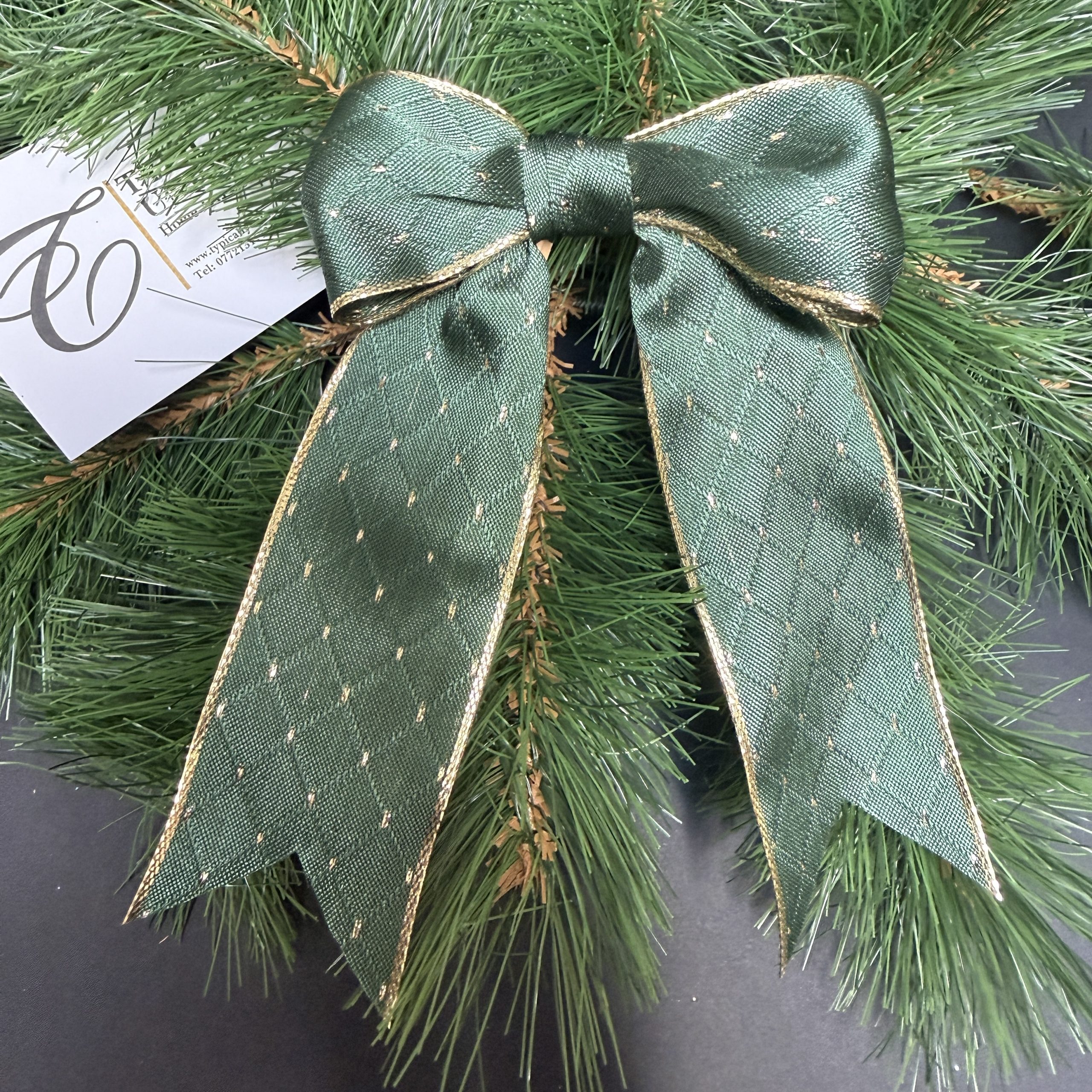 Christmas Ribbon Wire Edged 'Duke' - Image 4